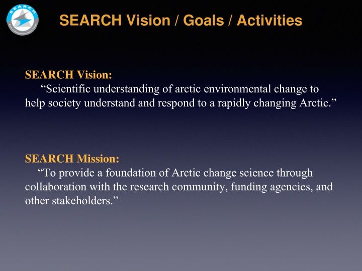 search vision goals activities