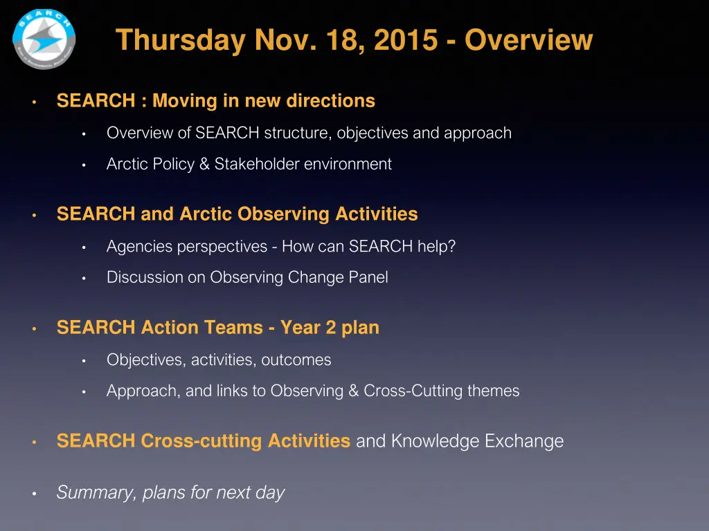 thursday nov 18 2015 overview