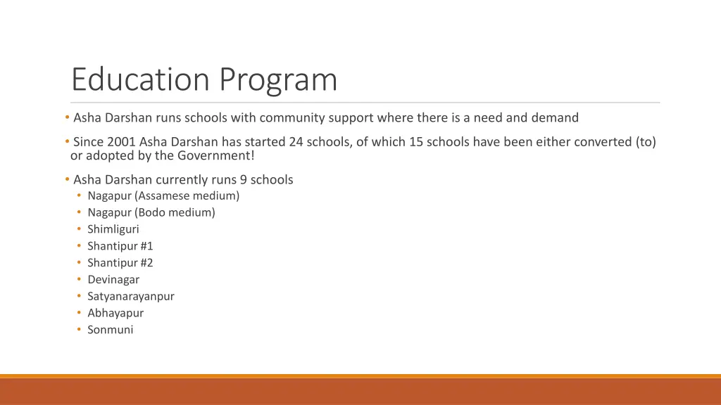 education program