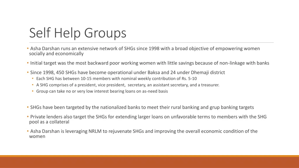 self help groups