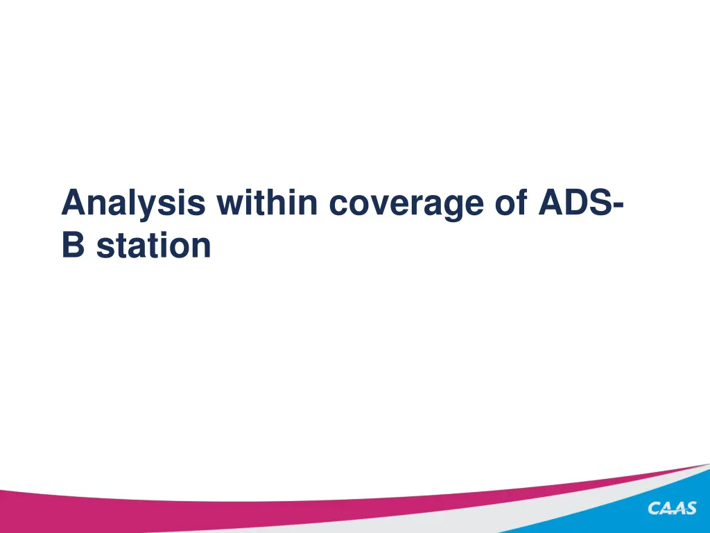 analysis within coverage of ads b station