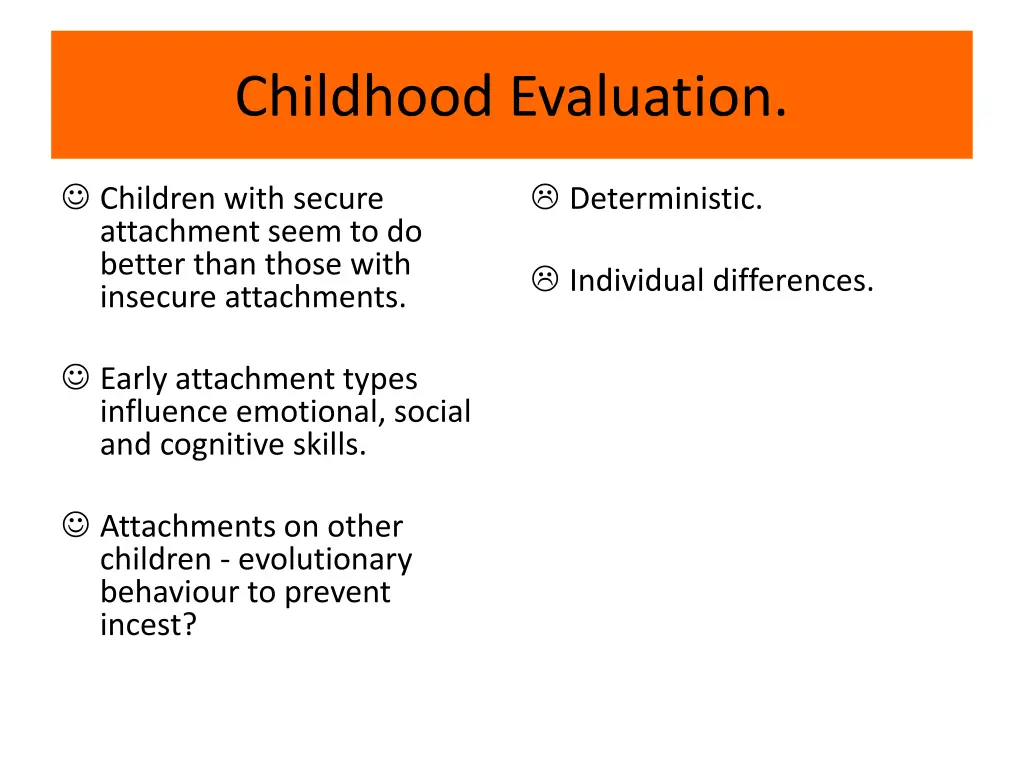 childhood evaluation