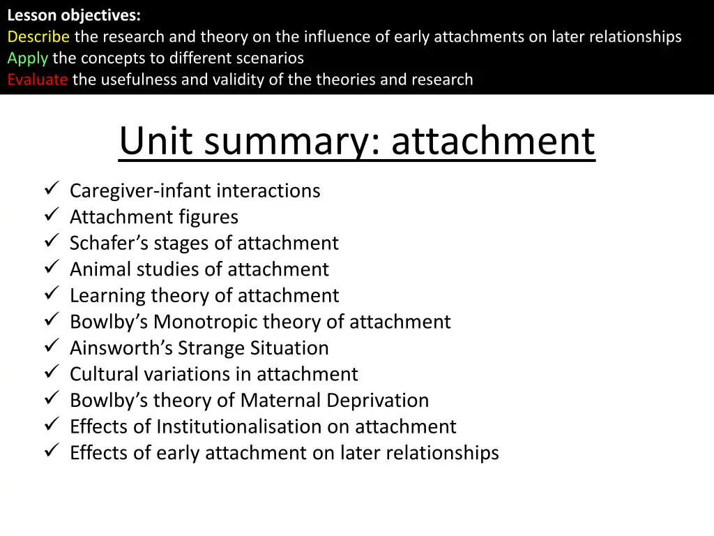 lesson objectives describe the research 1
