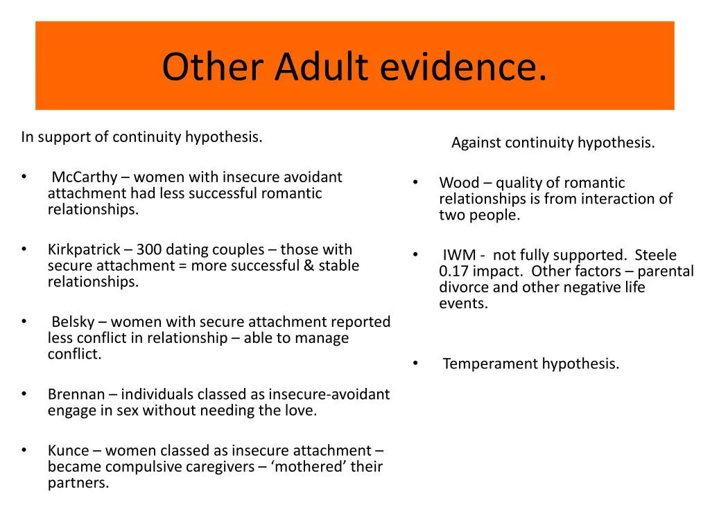 other adult evidence 1