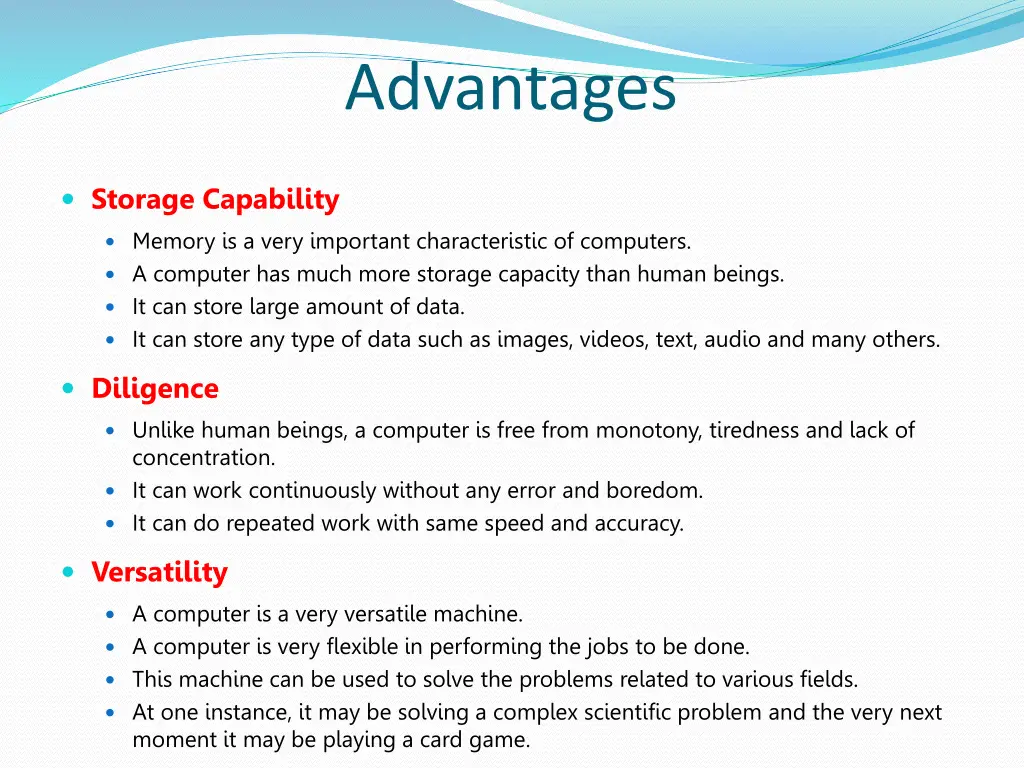 advantages 1