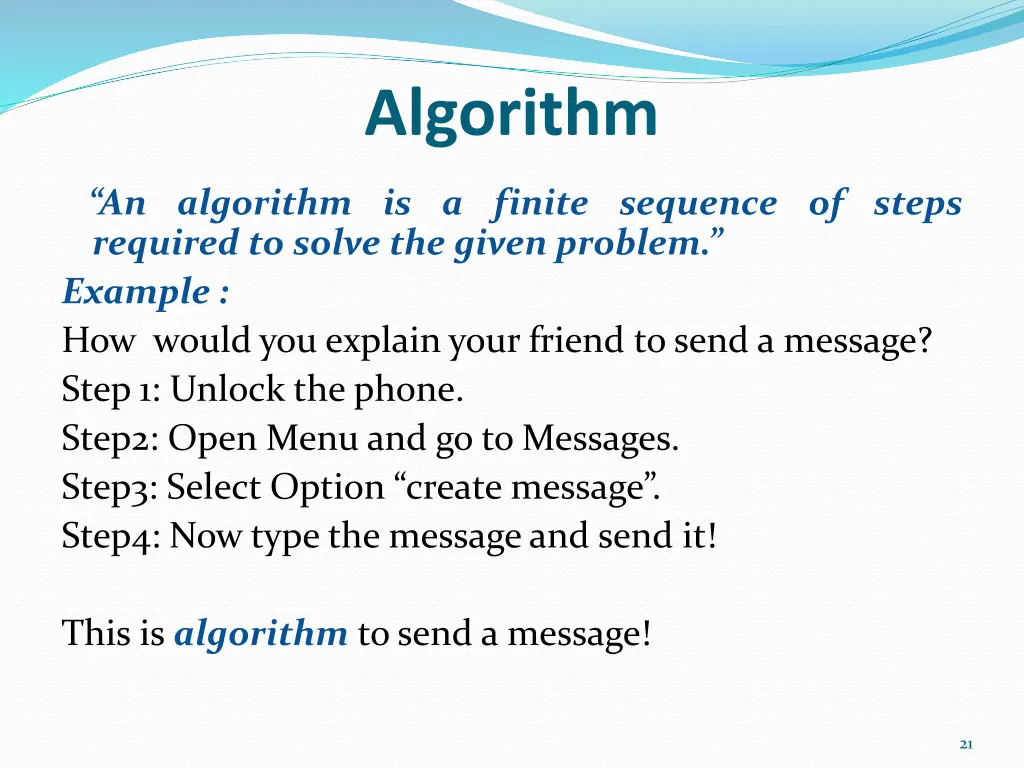 algorithm