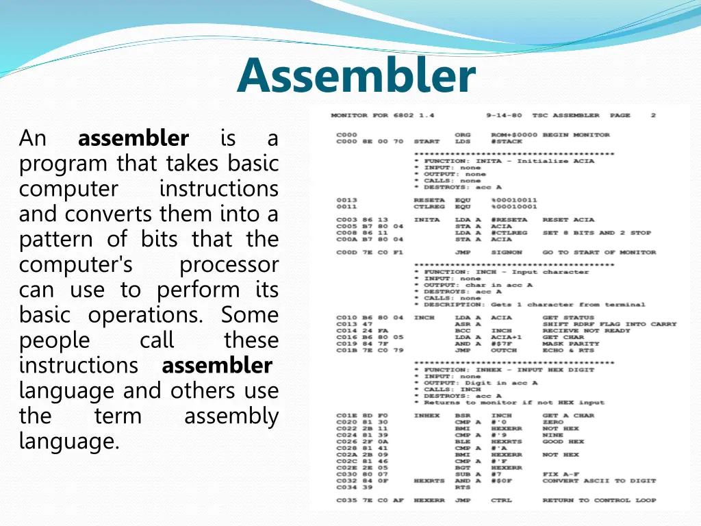 assembler