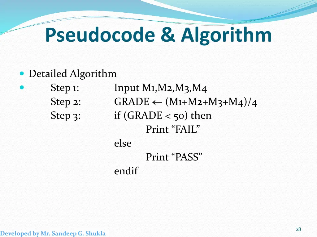 pseudocode algorithm 1