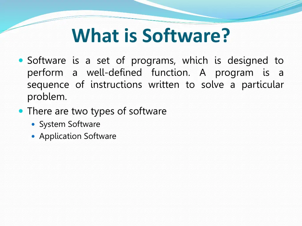 what is software
