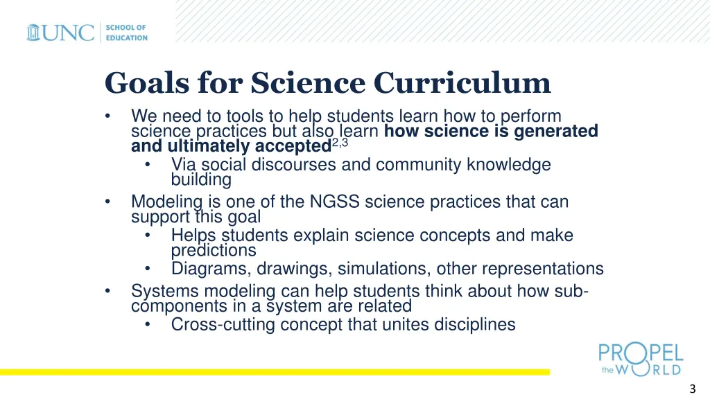 goals for science curriculum we need to tools