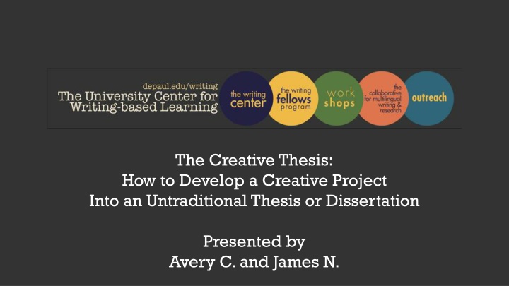 the creative thesis how to develop a creative