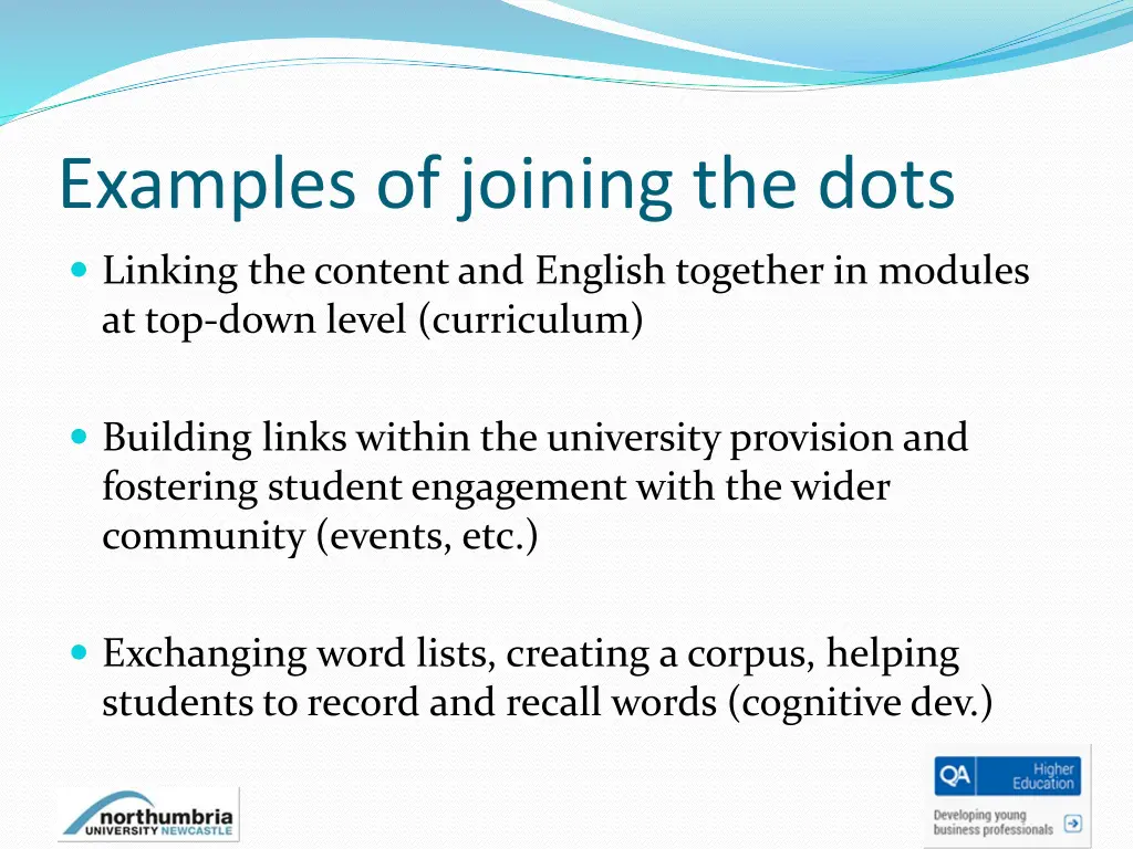 examples of joining the dots