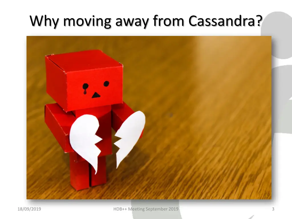 why moving away from cassandra