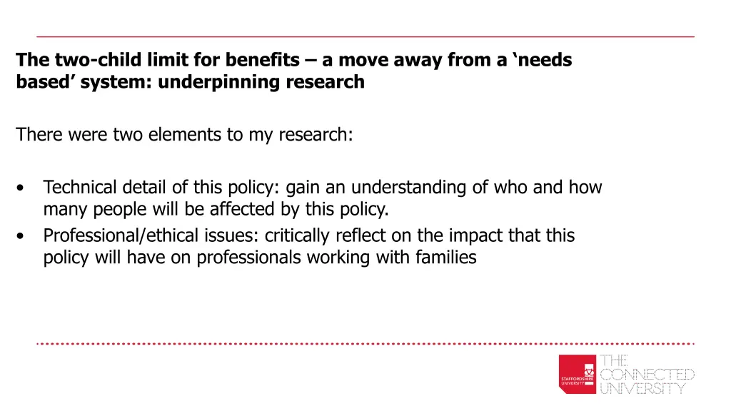 the two child limit for benefits a move away from 1