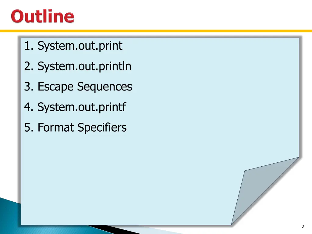 1 system out print