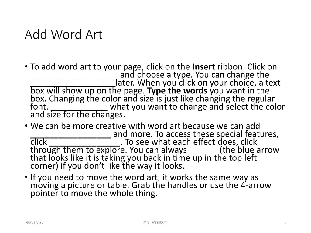 add word art