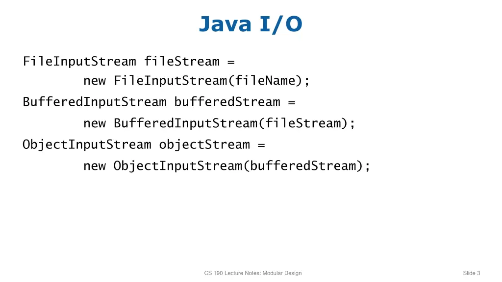 java i o