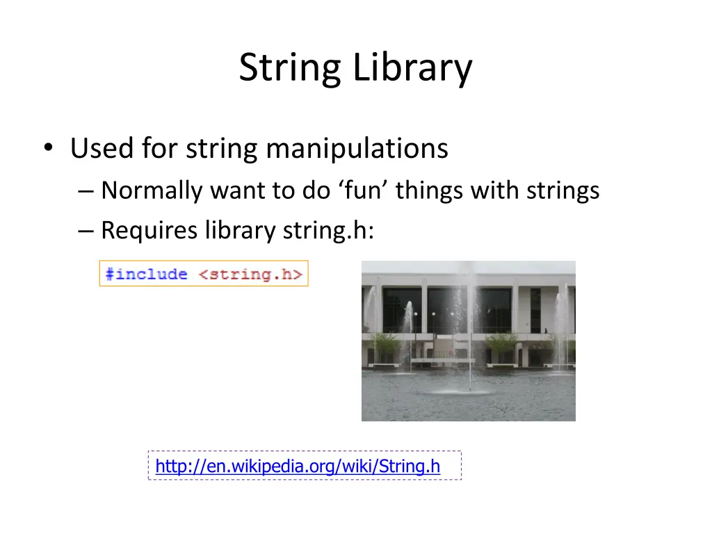 string library