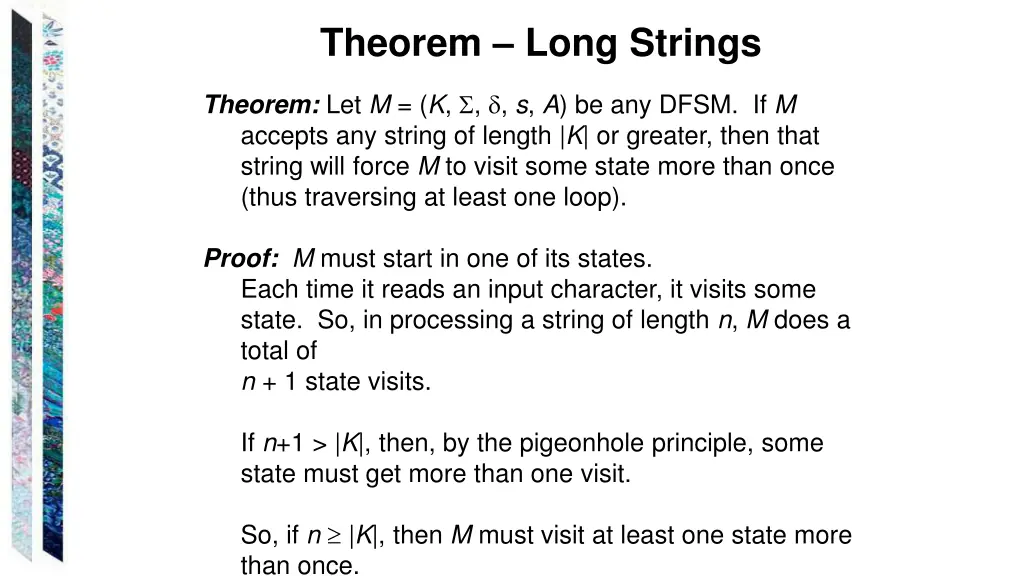 theorem long strings