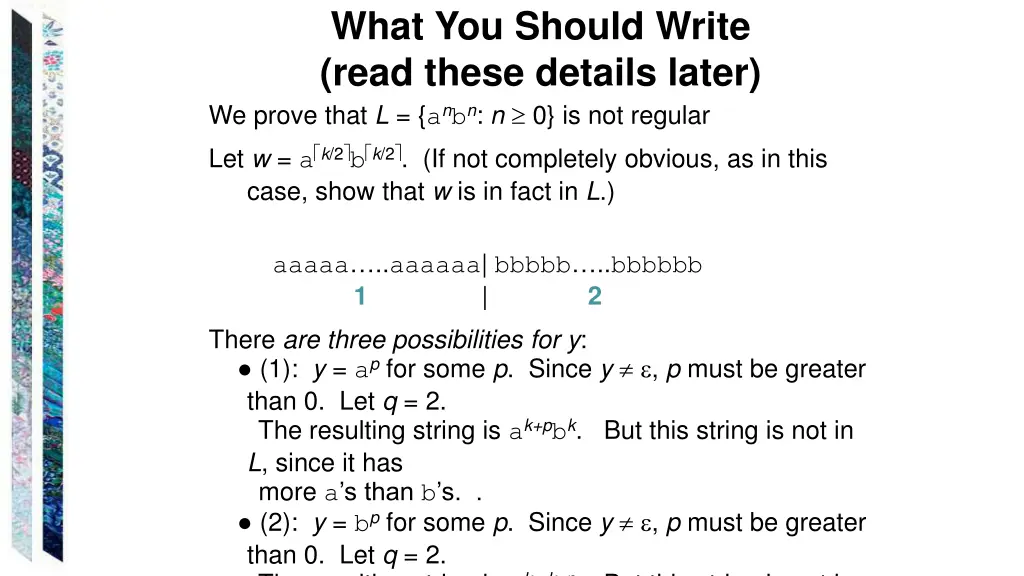 what you should write read these details later
