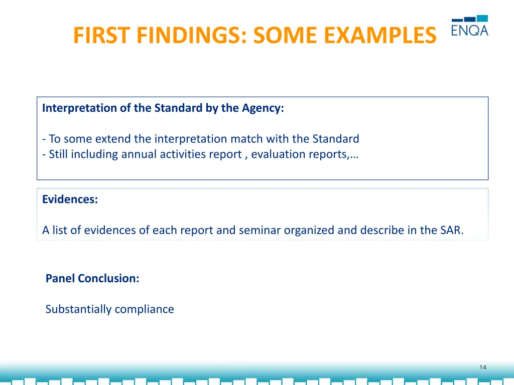 first findings some examples 2