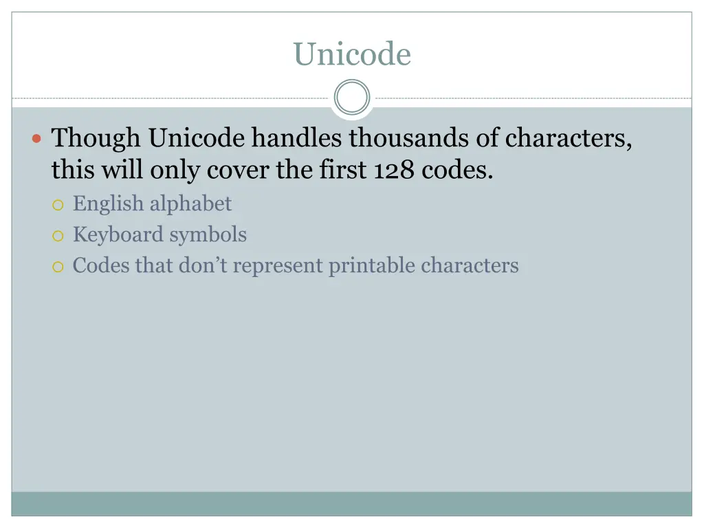 unicode 1