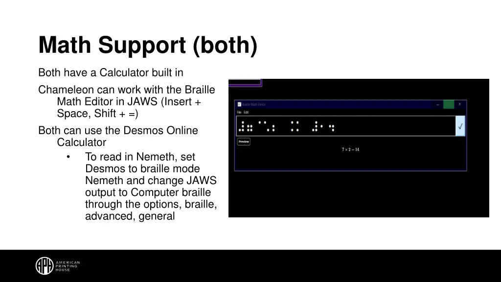 math support both