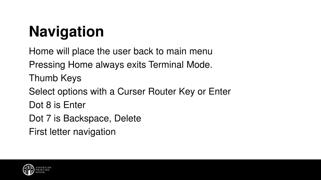 navigation
