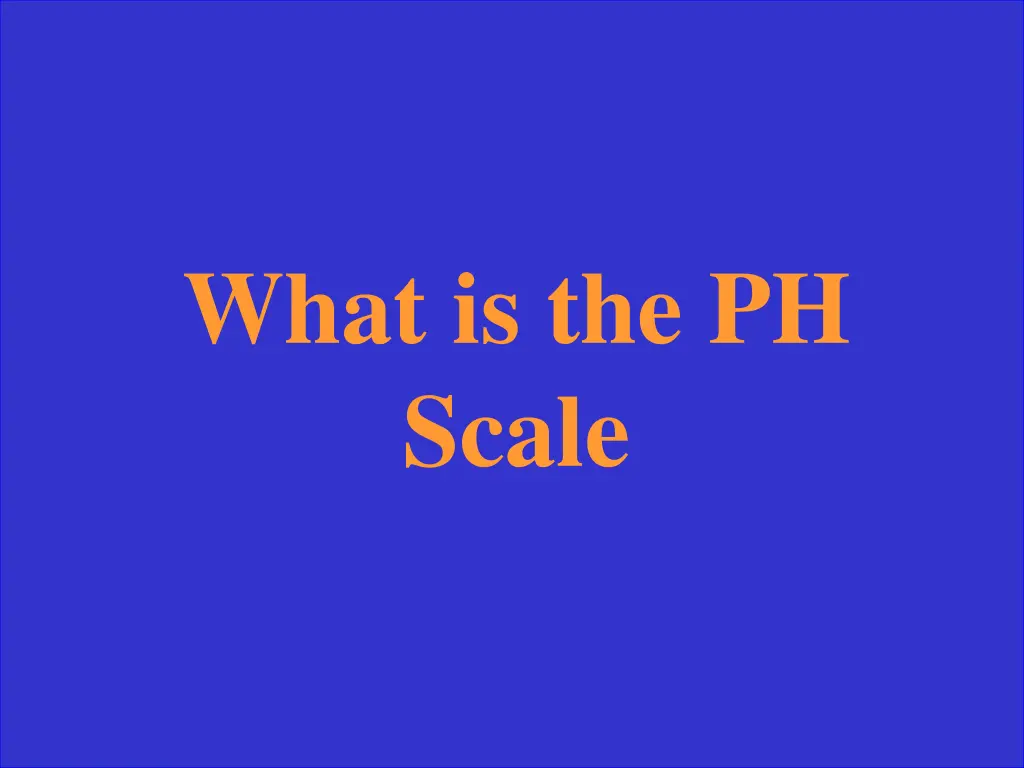what is the ph scale