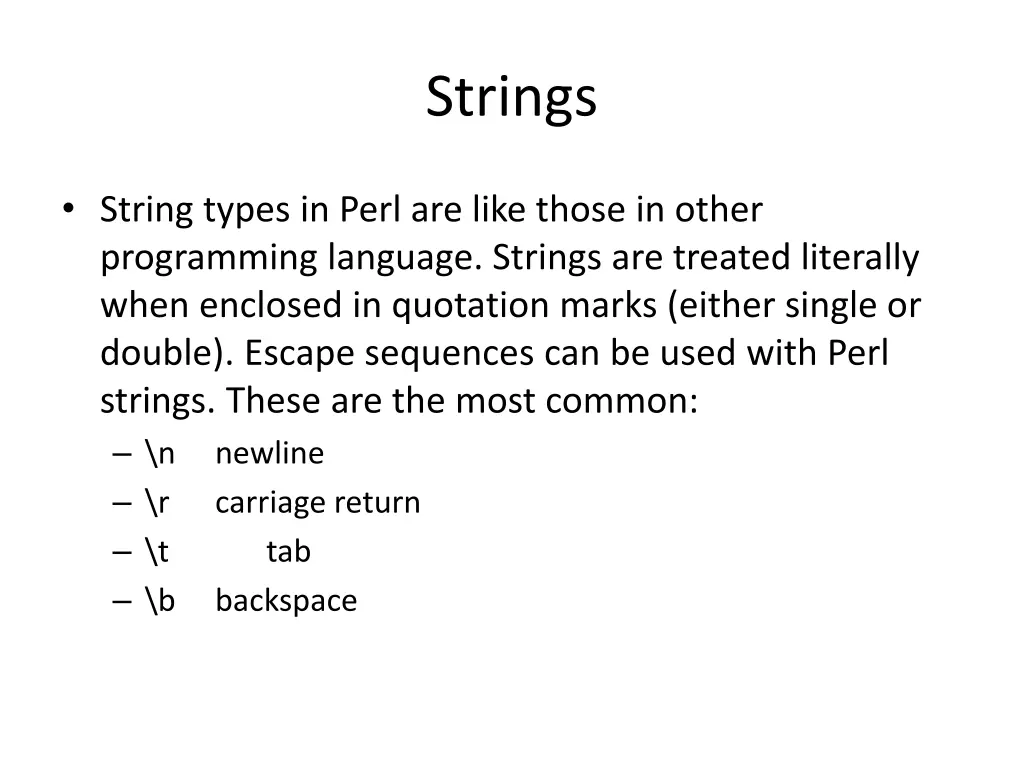 strings