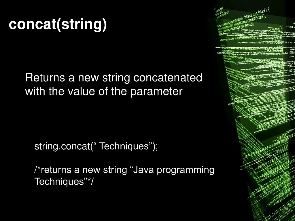 concat string