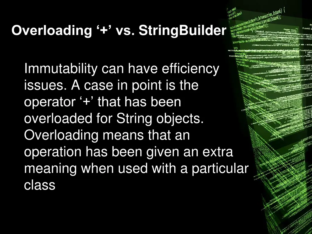 overloading vs stringbuilder 1