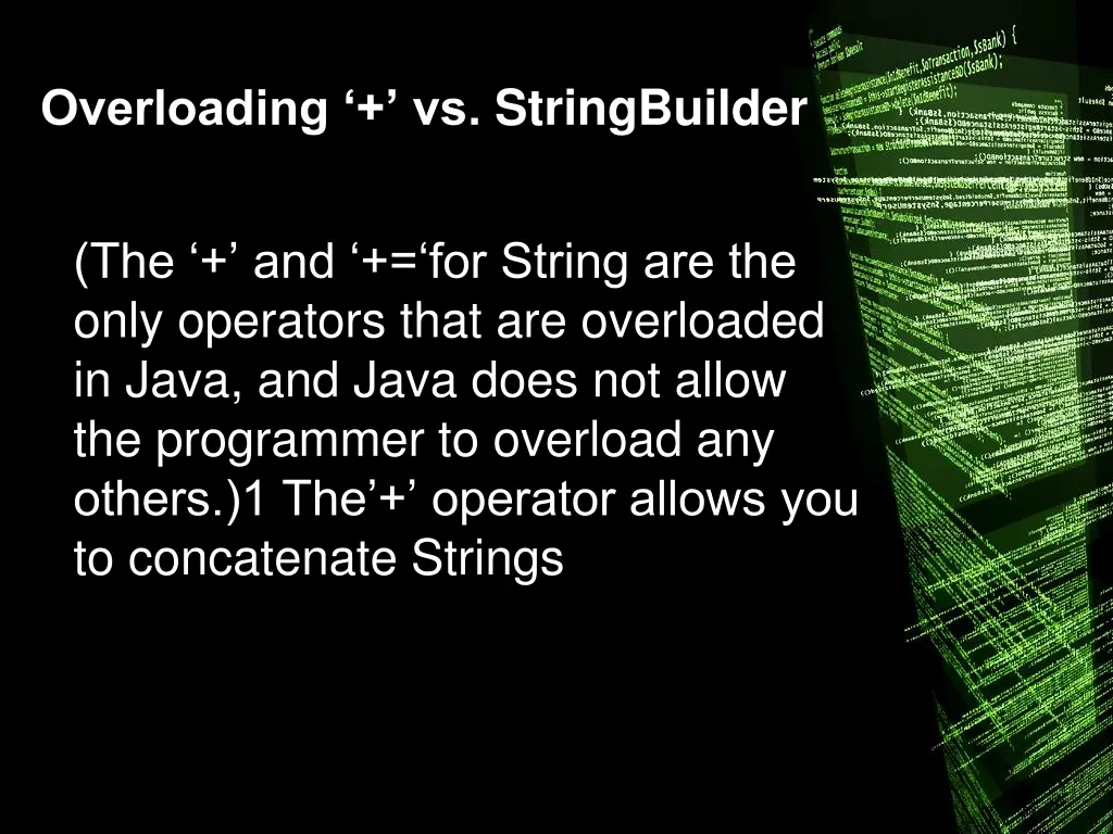 overloading vs stringbuilder 2