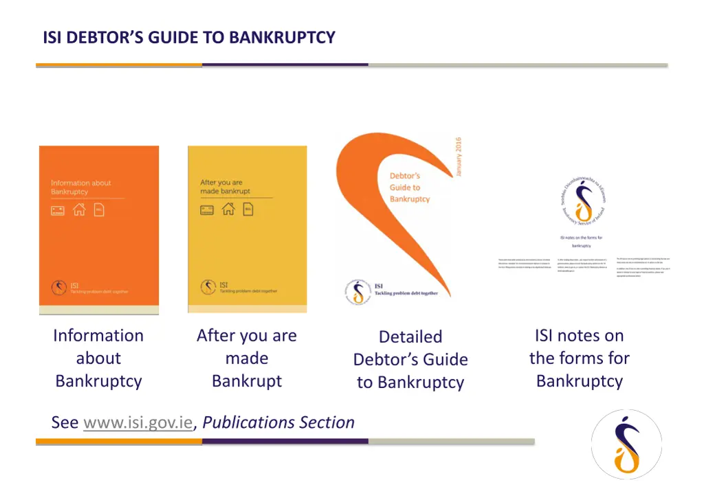 isi debtor s guide to bankruptcy