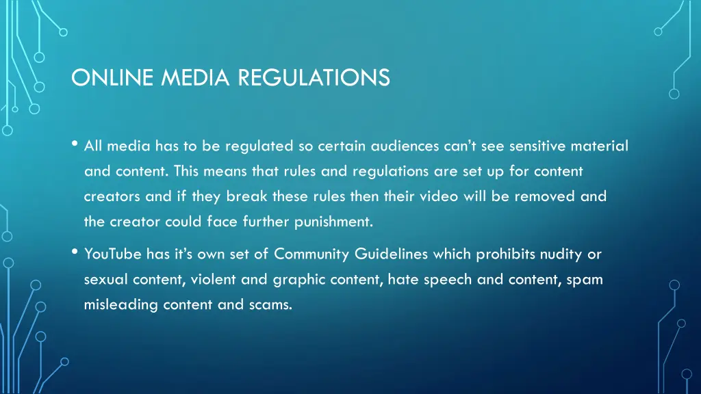 online media regulations