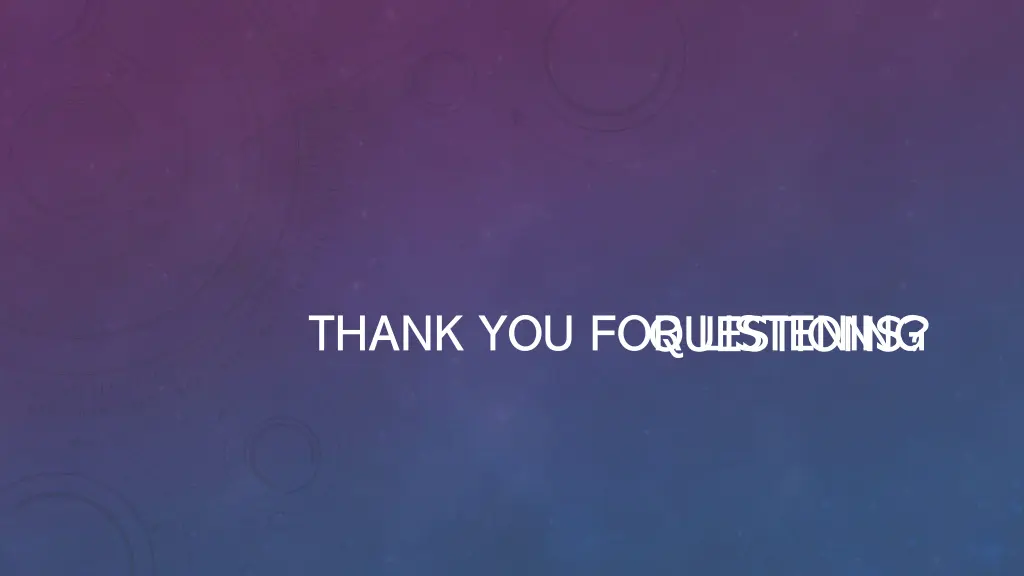 thank you for listening