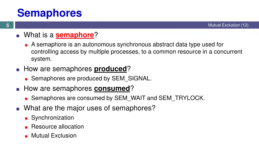 semaphores 1