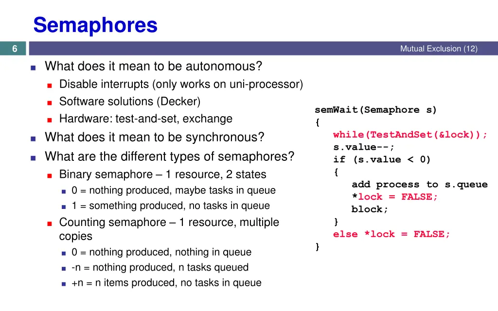 semaphores 2