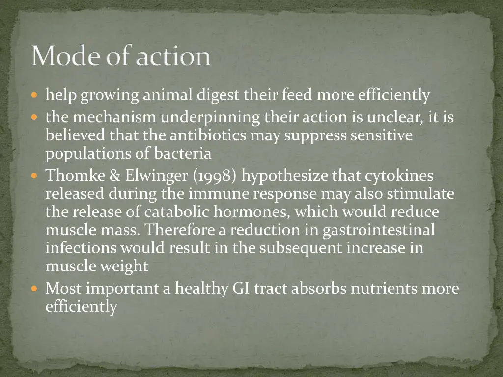 mode of action 1