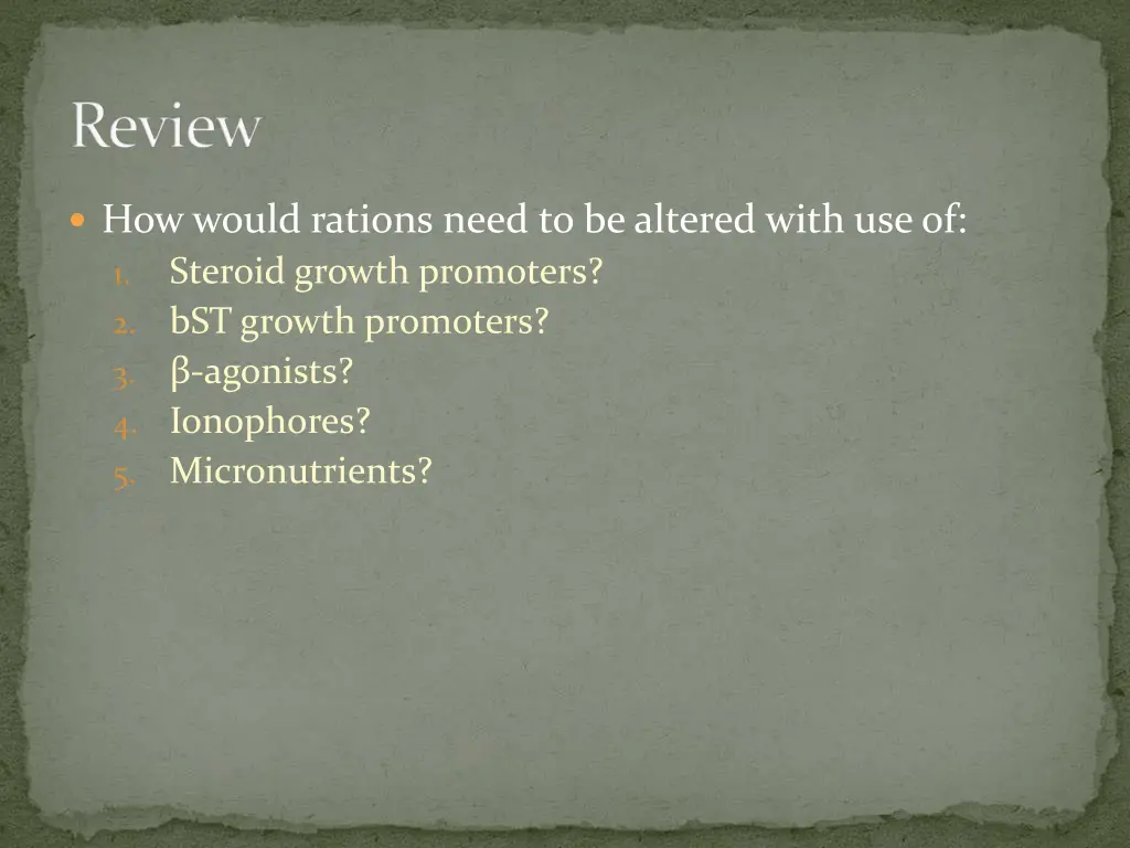 review