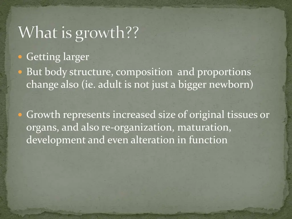 what is growth