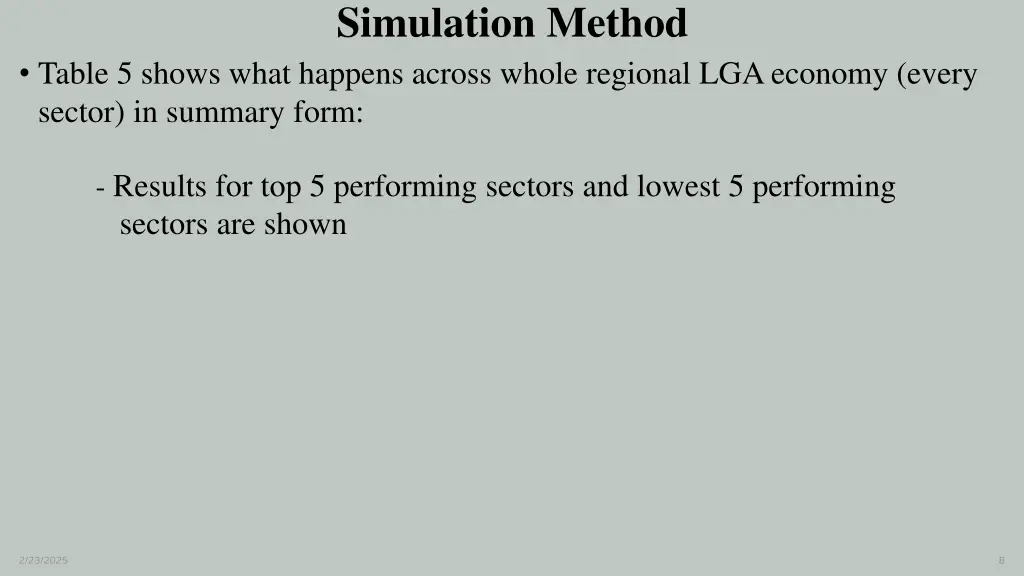 simulation method 1