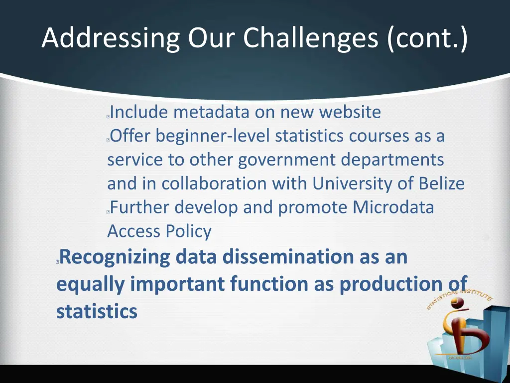 addressing our challenges cont 3