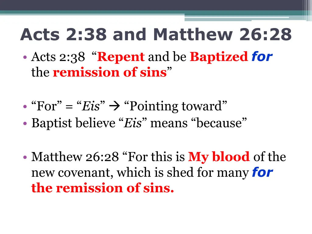 acts 2 38 and matthew 26 28 acts 2 38 repent 1