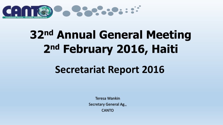 32 nd annual general meeting 2 nd february 2016