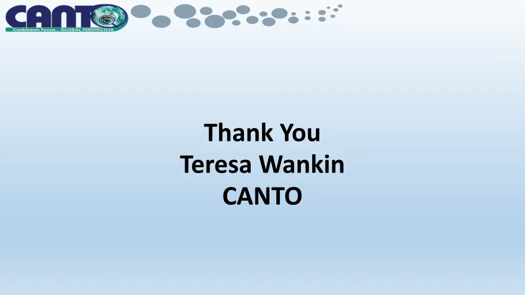 thank you teresa wankin canto