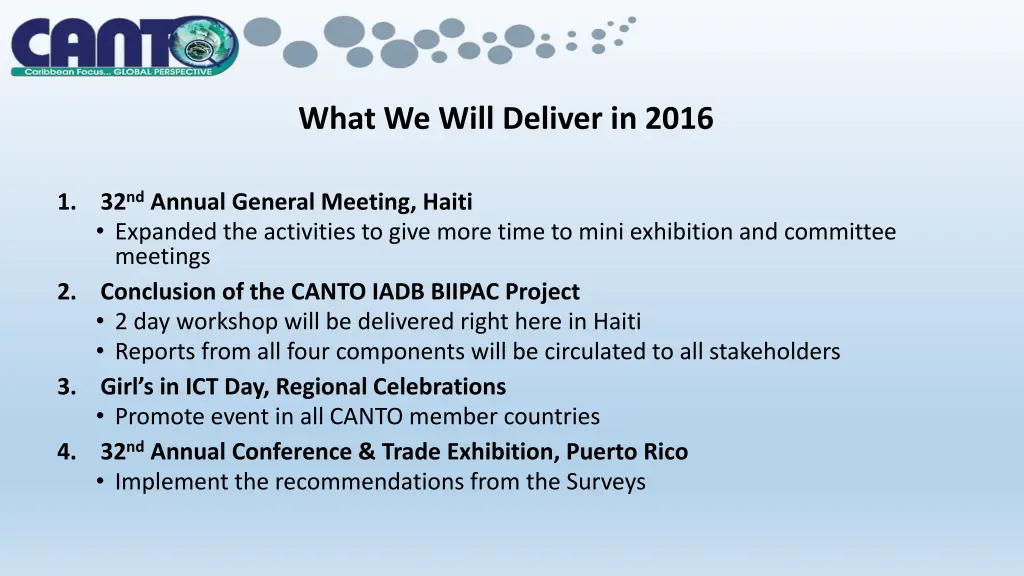 what we will deliver in 2016 32 nd annual general