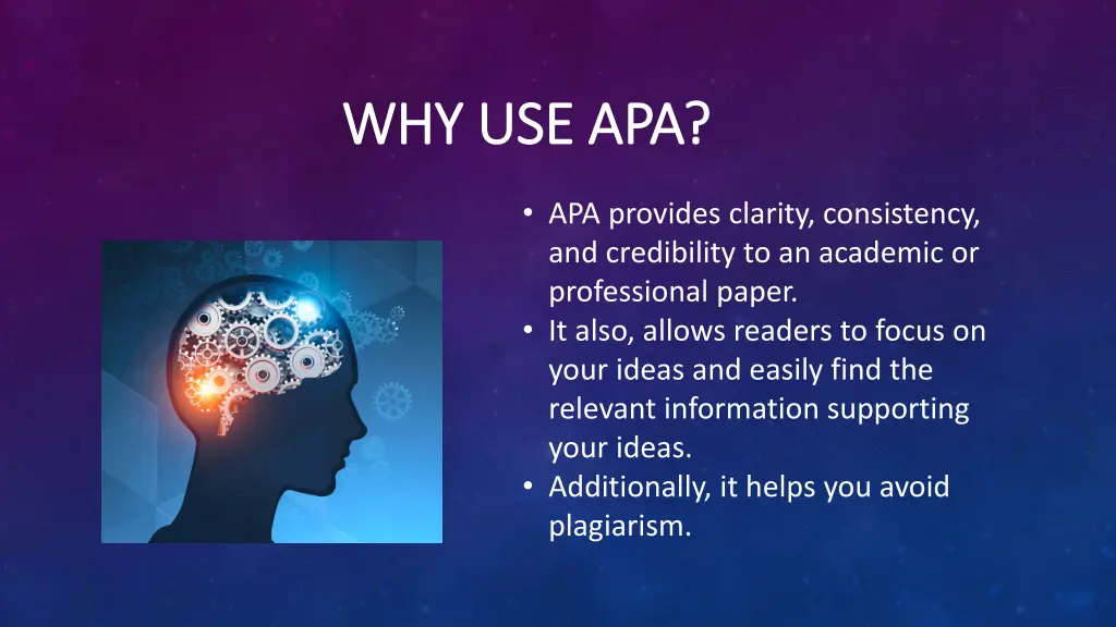 why use why use apa