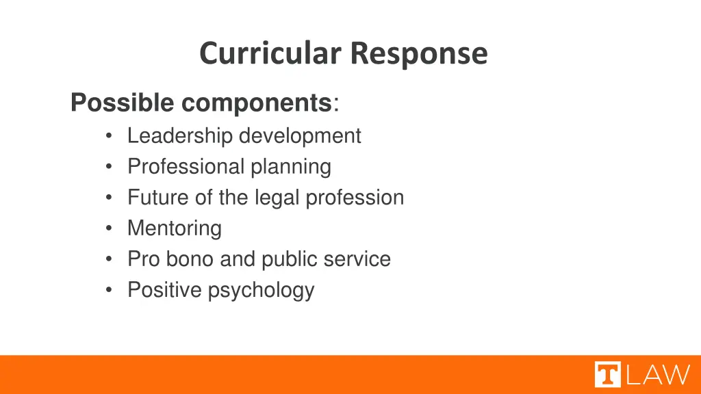 curricular response 1