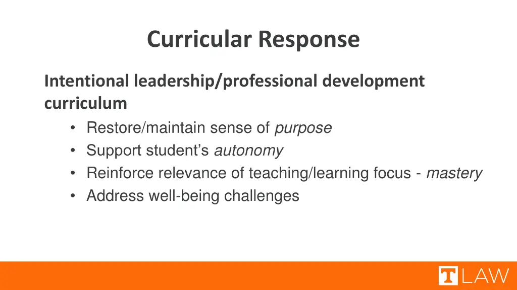 curricular response